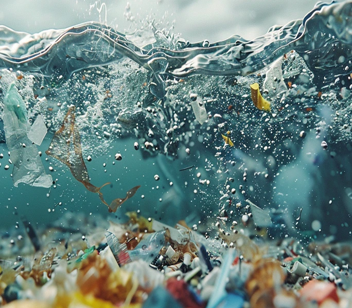 RG Raman microscope for microplastics detection in seawater