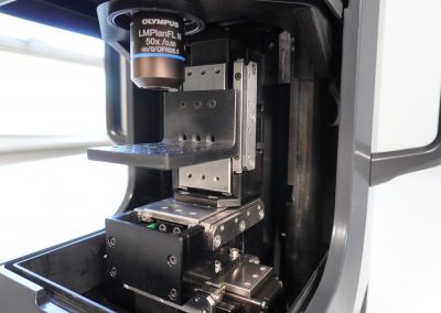 Close-up of miniRaman internal optical measurement stage