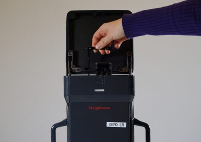 Adjusting internal component inside miniRaman sample bay