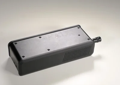 Side view of portable RG Raman spectrometer unit