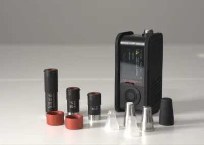 miniRaman spectrometer with interchangeable sampling accessories and vials